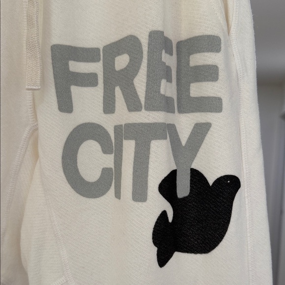 Freecity White Joggers with Black Logo - Picture 3 of 7